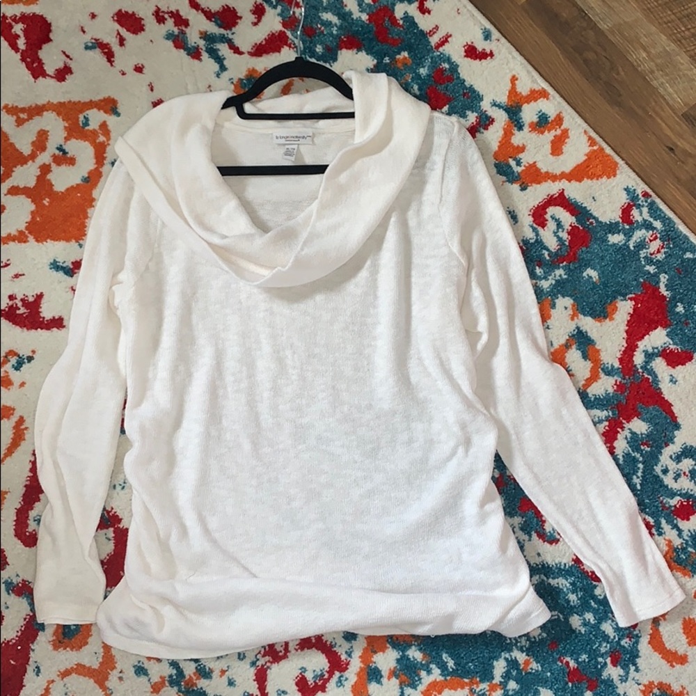 Liz Lange maternity cowl neck sweater